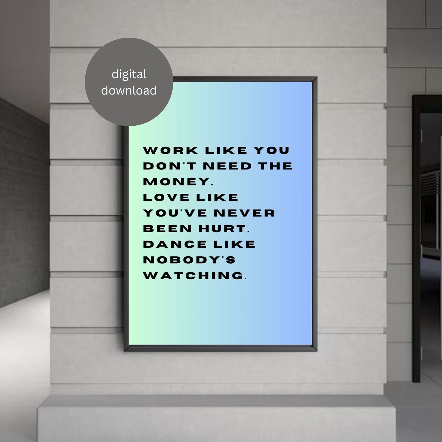 "Live Fully – Inspirational Quote Wall Art (Digital Download)"